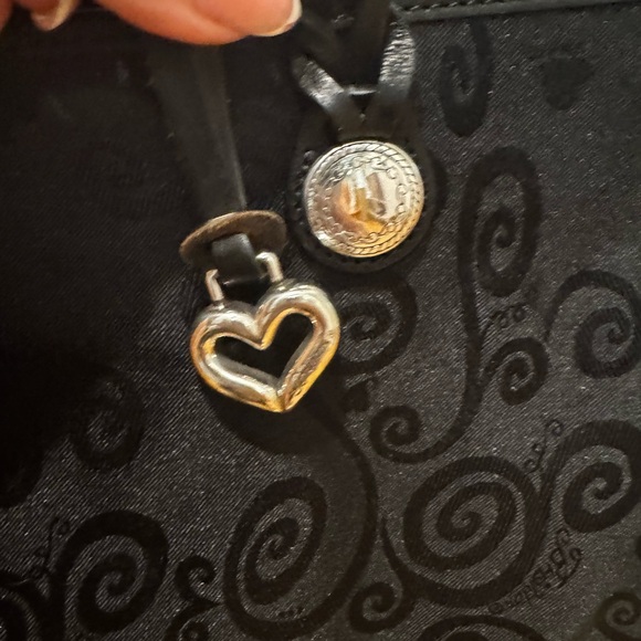 Brighton Elegant Black Patterned Handbag - Picture 2 of 6